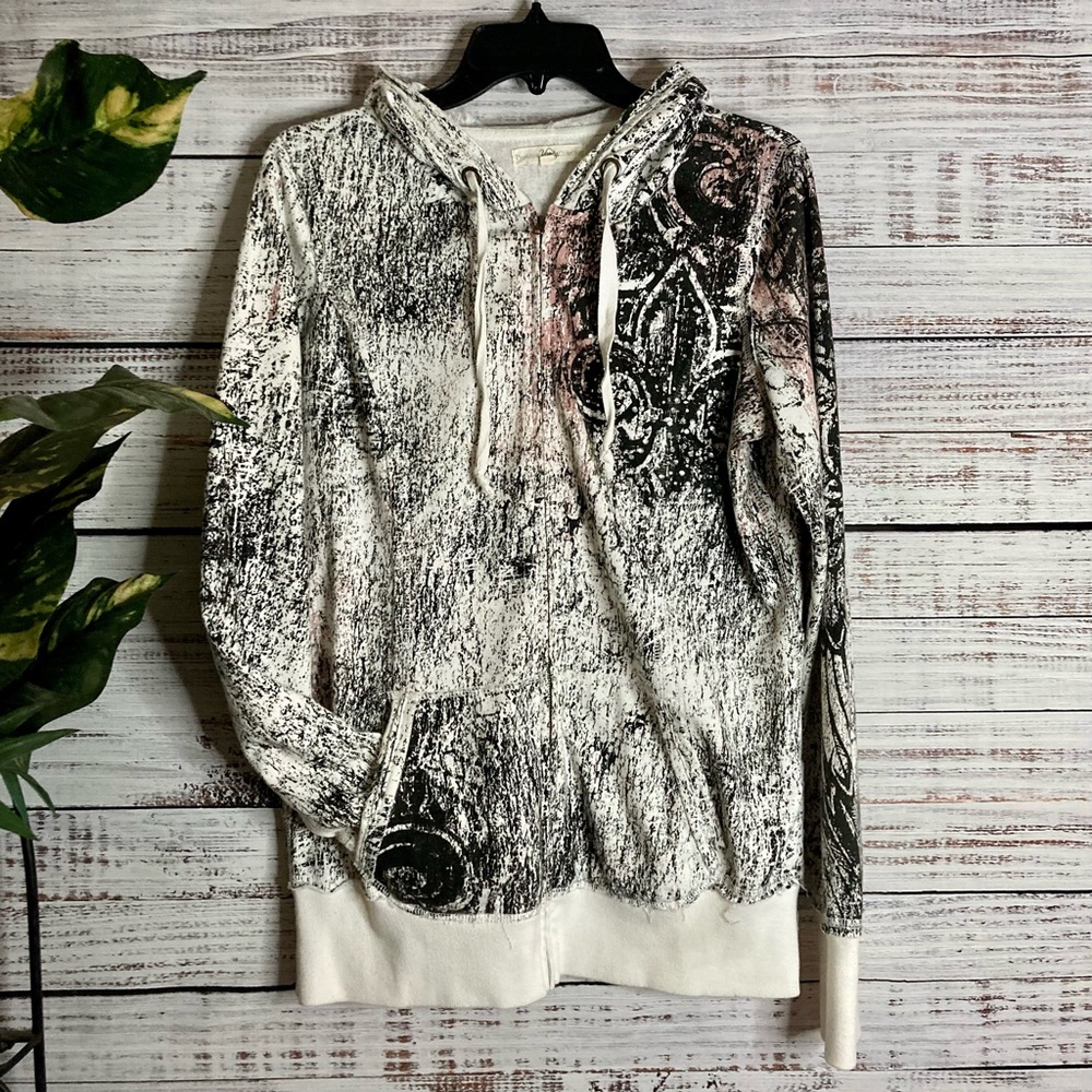 Was💲18! Premium Vanity zip-up hoodie jacket rhinestone “fluer de lis”